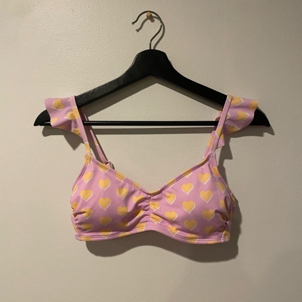 Stoney Clover Lane x Target Women's Flutter Strap Heart Print Top@ - Picture 2 of 9